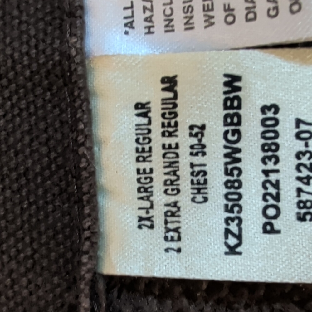 Vtg. Walls Zero Zone Insulated Fleece Lined Hooded Canvas Jacket 2XL Brown Green - Picture 5 of 16